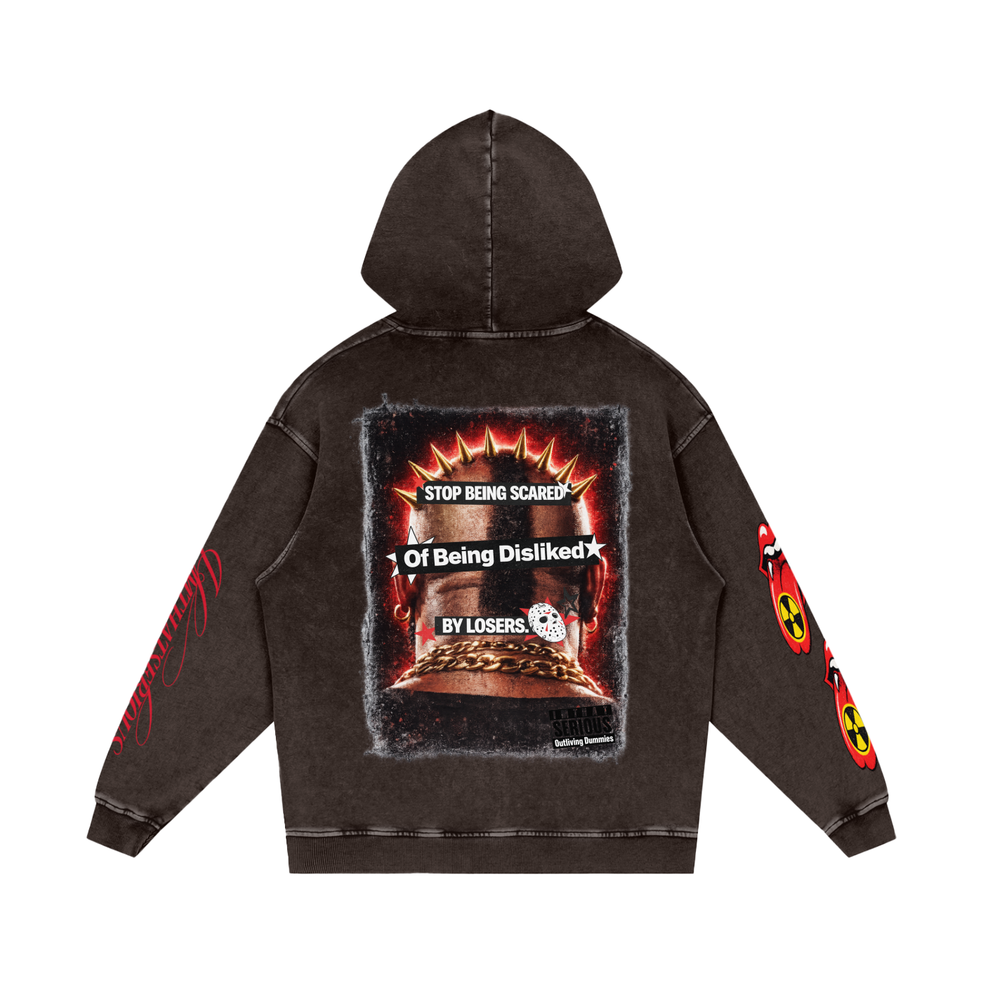 Snow Washed Loose Cotton Hoodie