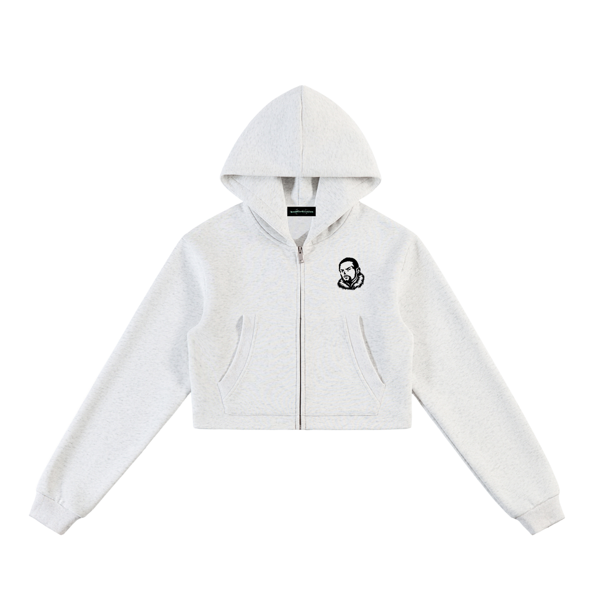 Overachievers Club' Cropped Zip-Up Hoodie & Sweatpants