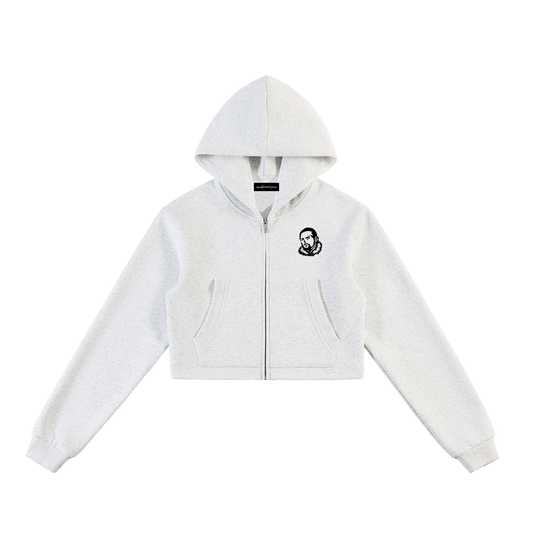Overachievers Club' Cropped Zip-Up Hoodie & Sweatpants
