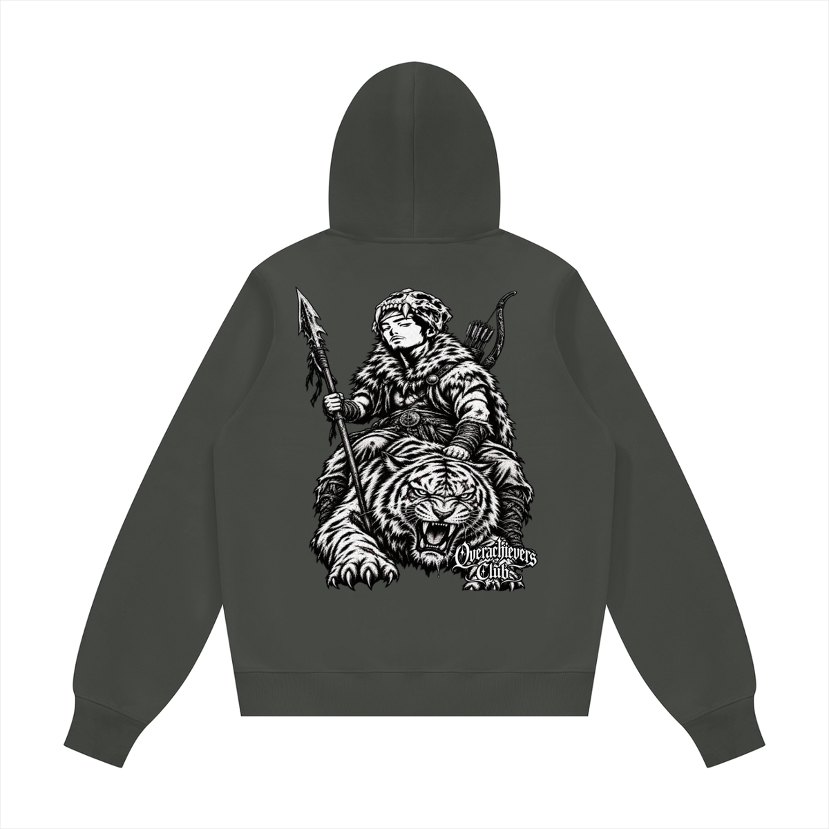 Overachievers Club' Oversized Fleece Boxy Hoodie, Sweatshirt, Sweatpant & Shorts Fit