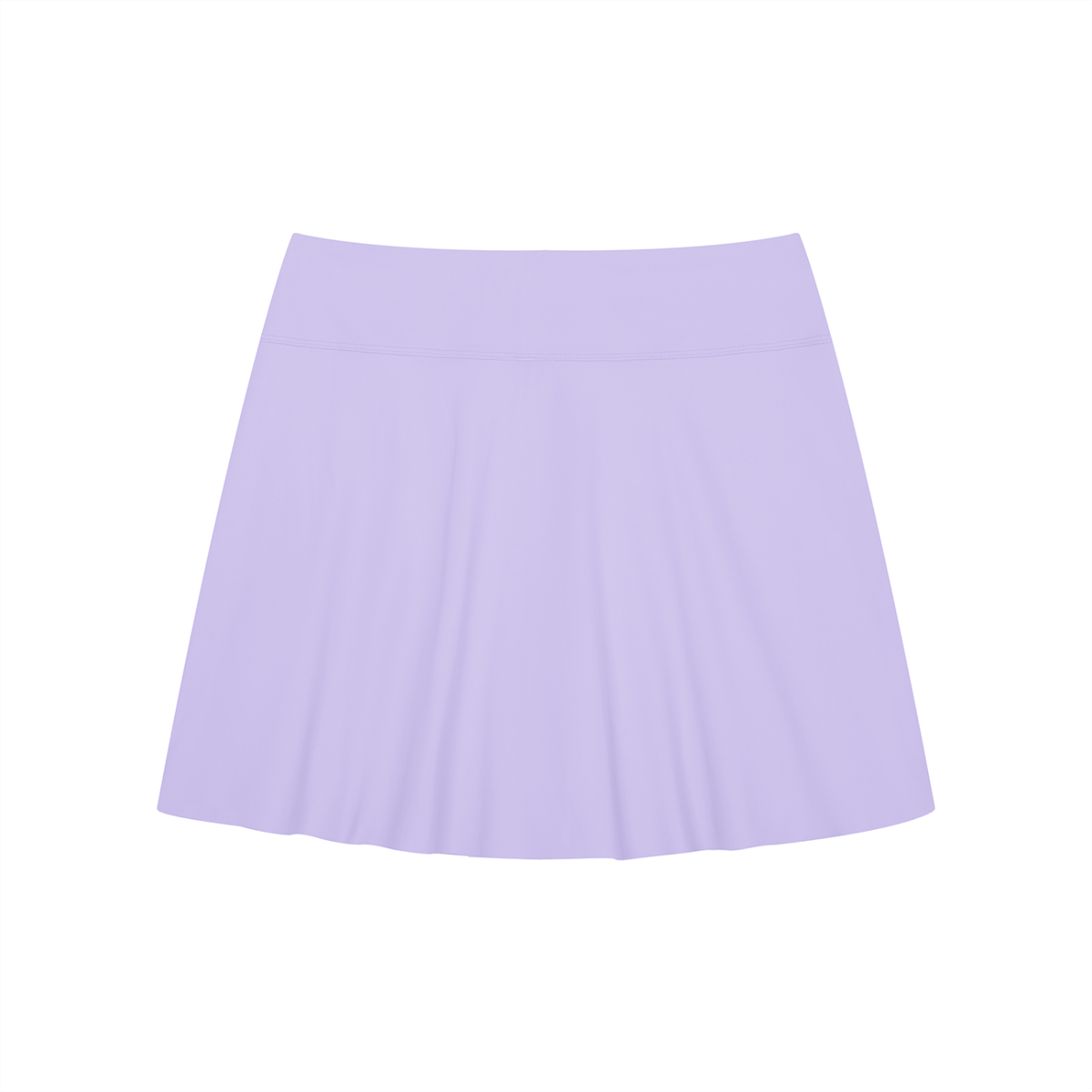 Women's A-Line Contrast Panel Slit Skirt & Polo T-Shirt