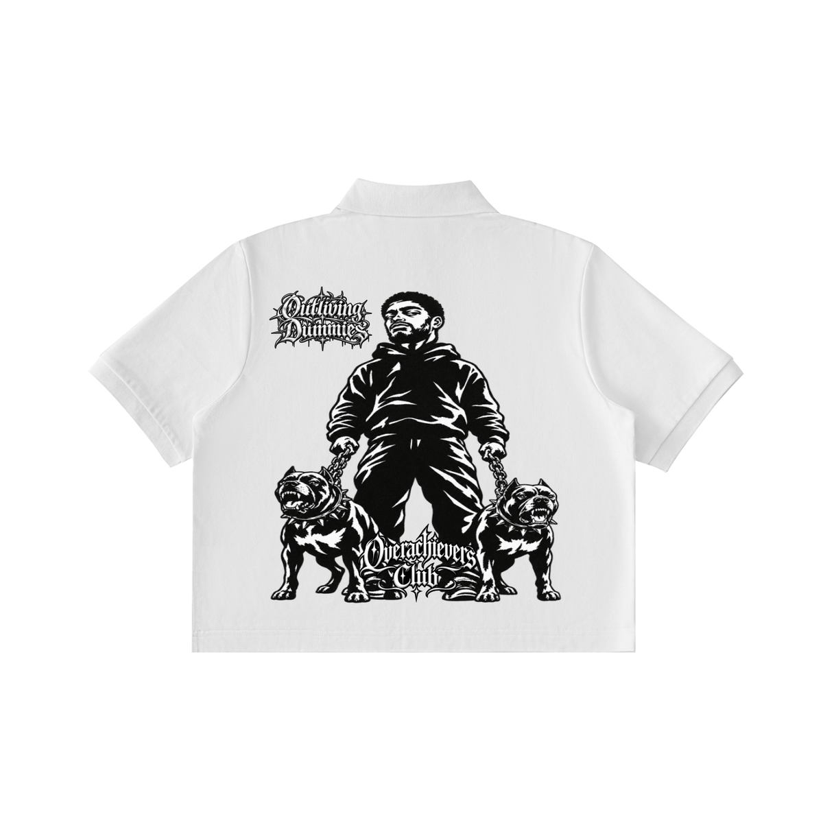 Overachievers Club' Cropped Polo Shirt
