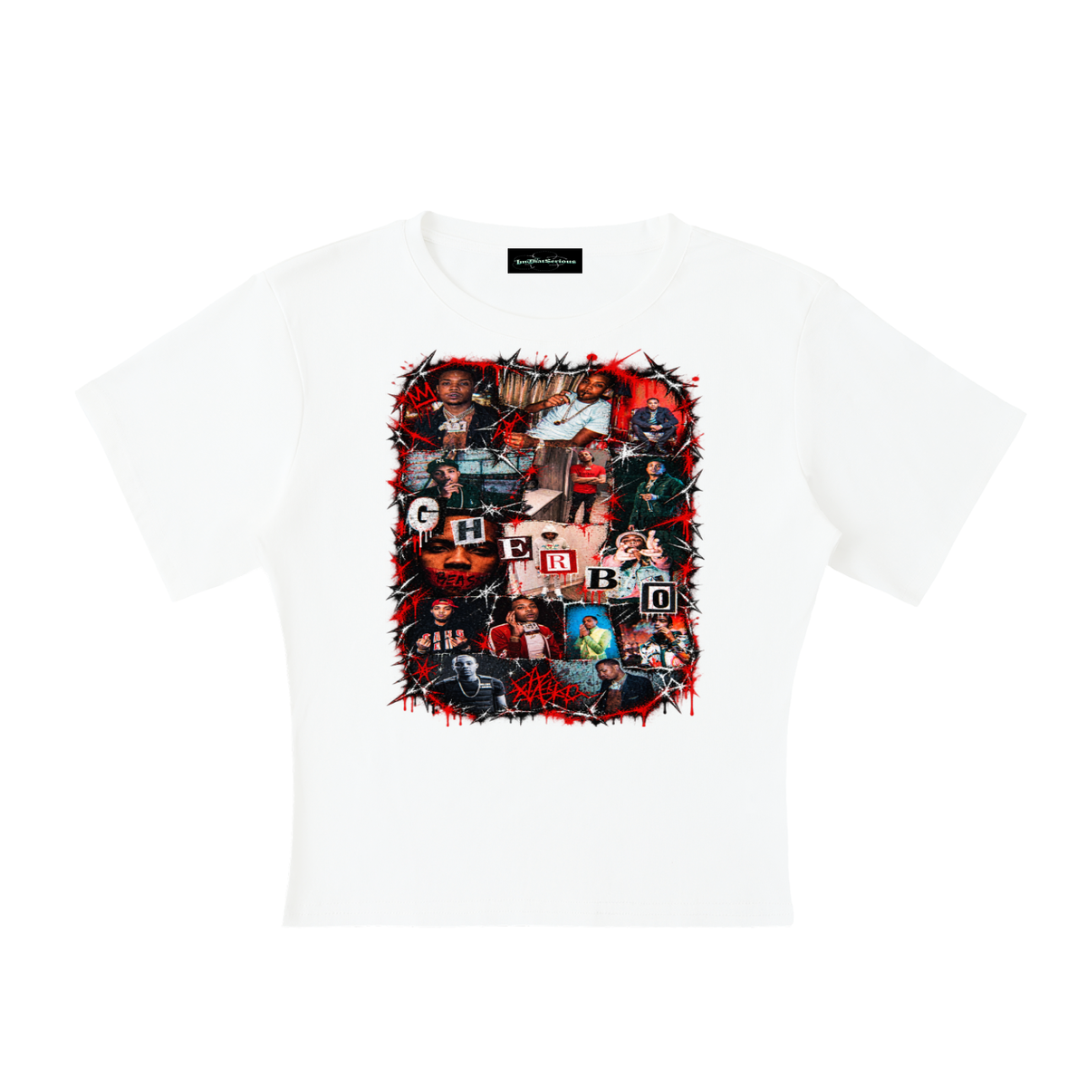 Herbo' Cocoon Shape Short Sleeve Top