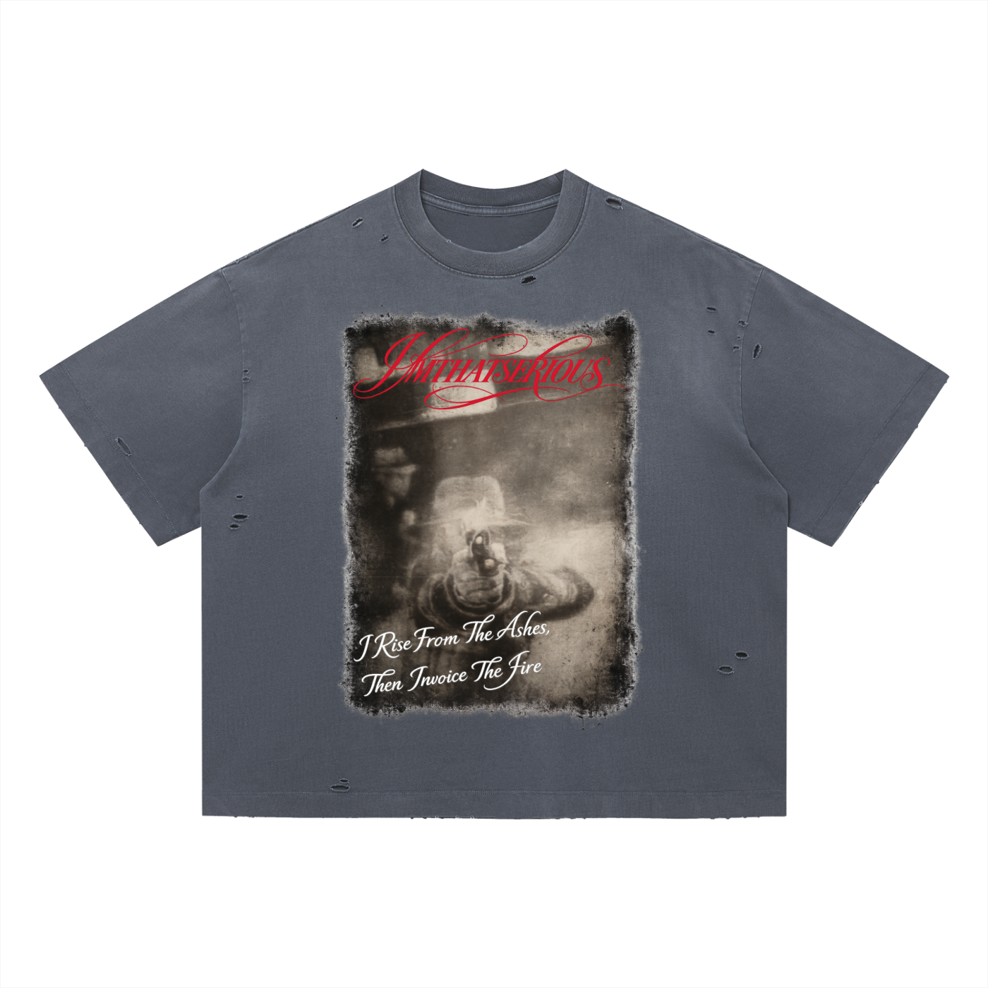 Vintage Washed Distressed Boxy Oversized T-Shirt