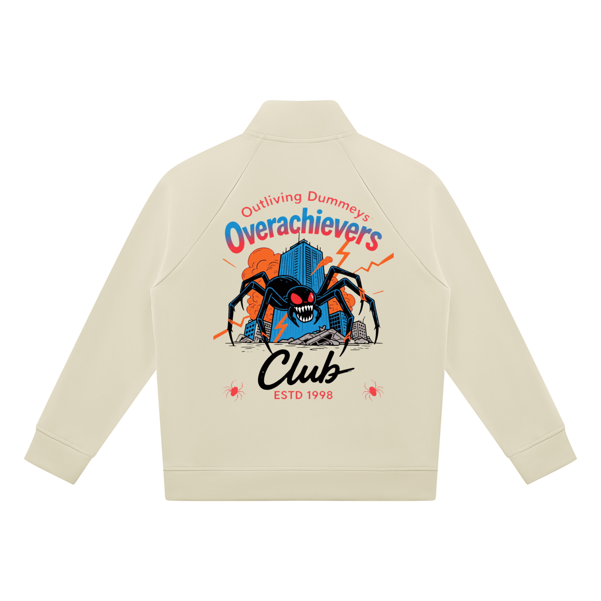 Overachievers Club' Stand Collar Jacket