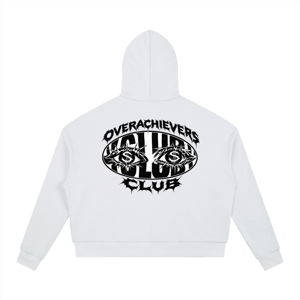 Overachievers Club' Contrast Drawstring Hoodie