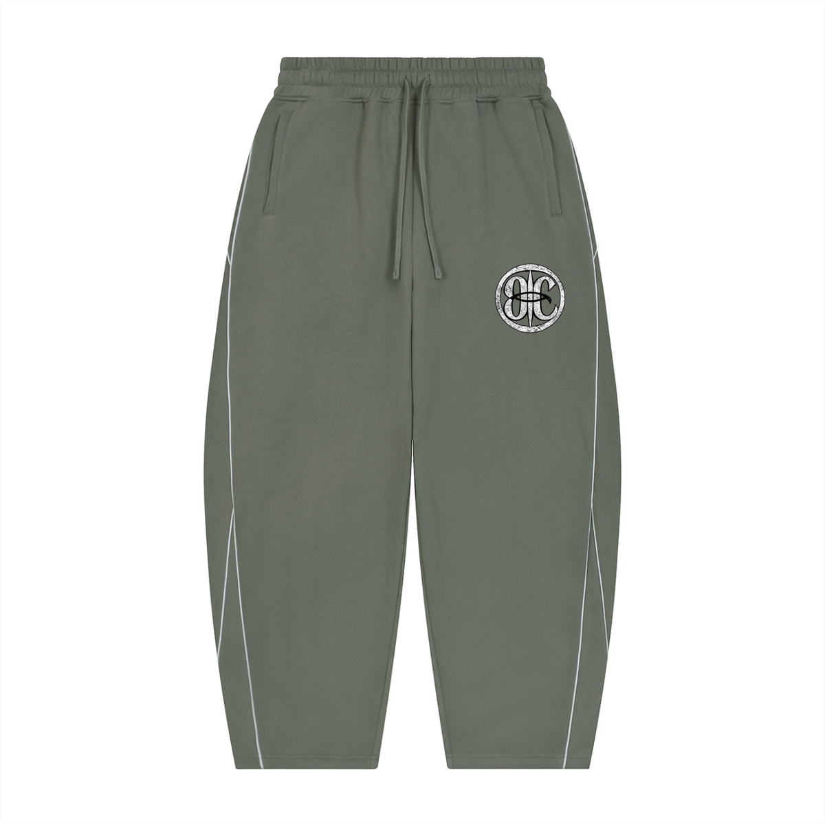 Overachievers Club' Oversized Piping Fleece Hoodie & Sweatpant