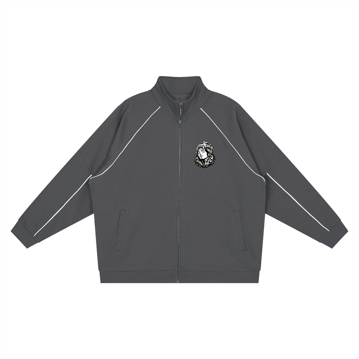 Overachievers Club' Reflection Striped Raglan Jacket & Sweatpants