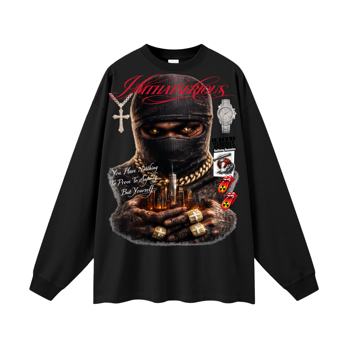 Oversized Unisex Long Sleeve T-Shirt