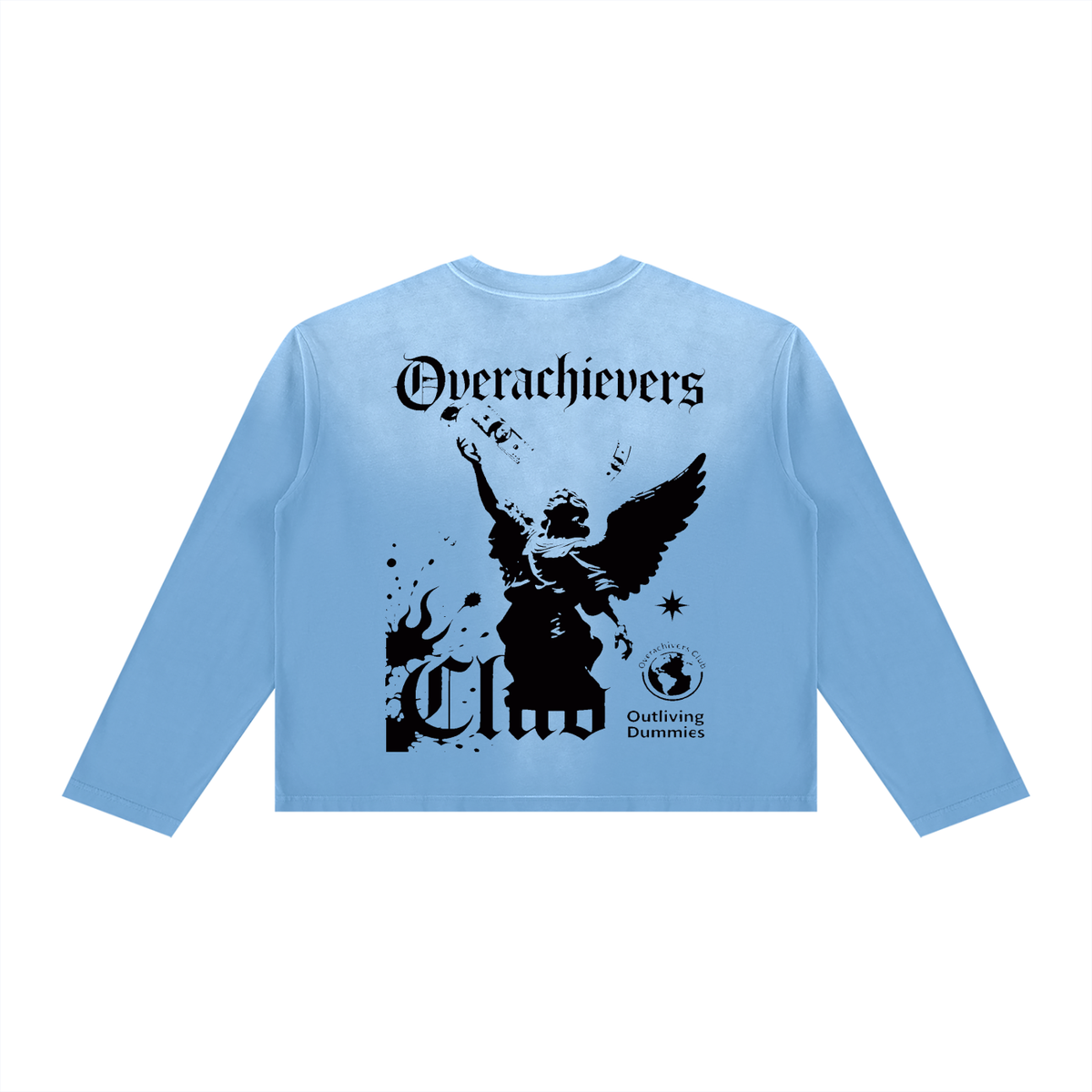 Overachievers Club' Sunfade Boxy Long Sleeve Tee