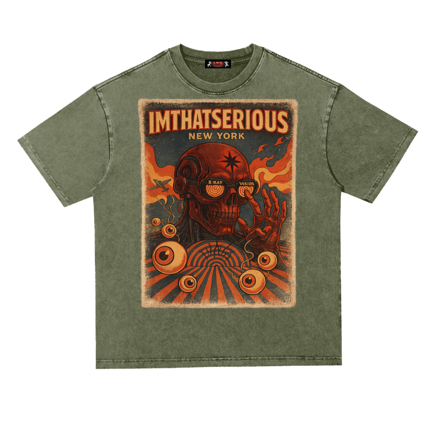 Snow Washed Heavyweight Oversize T-Shirt