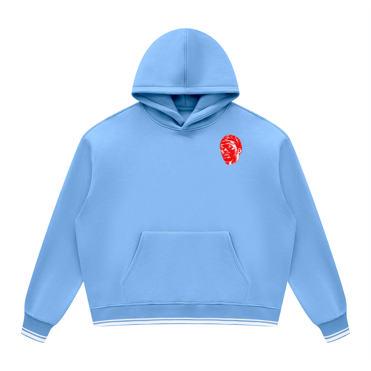 Overachievers Club' Oversized Color Block Fleece Hoodie