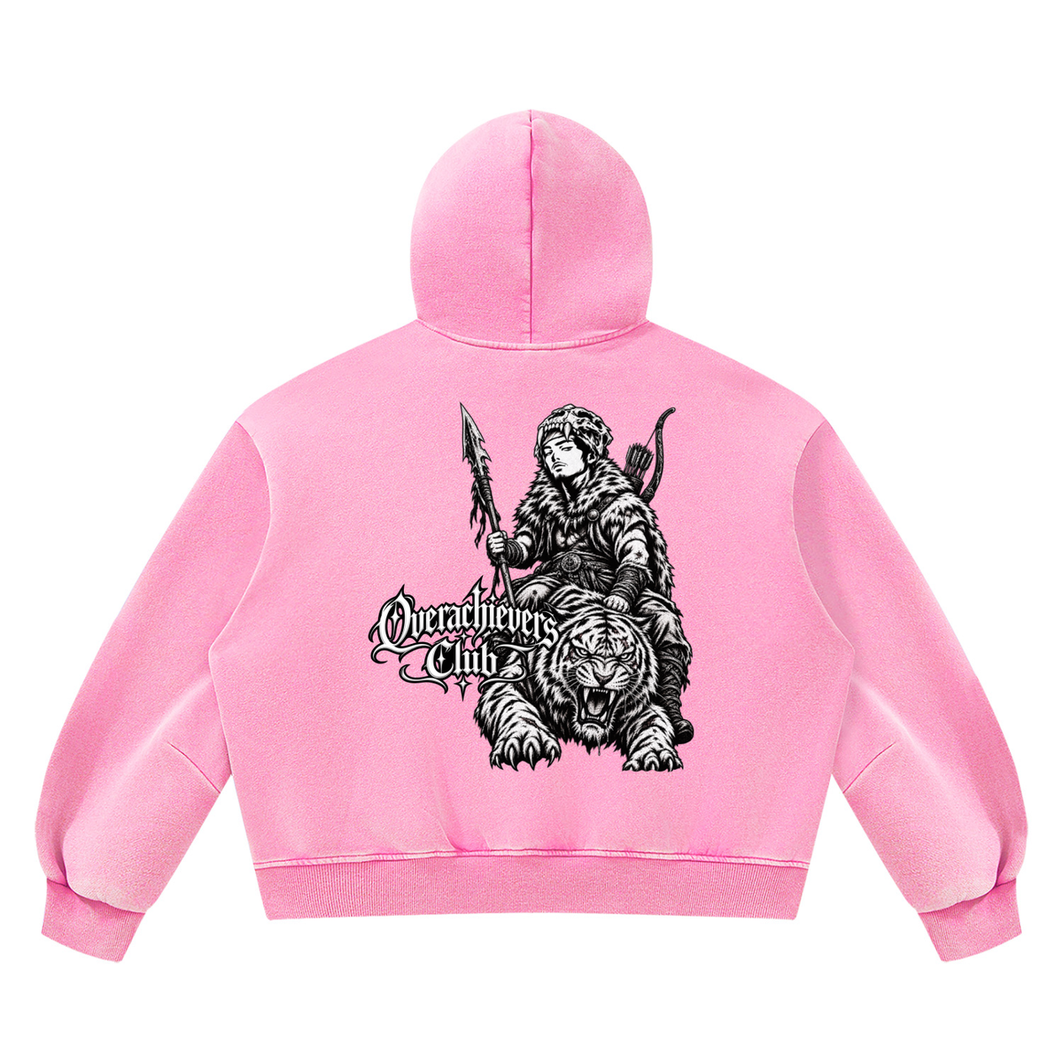Overachievers Club' Vintage Wash Boxy Fleece Hoodie & Sweatpant