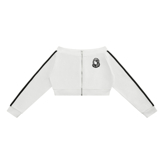 Overachievers Club' Women's Off-Shoulder Full Zip Hoodie