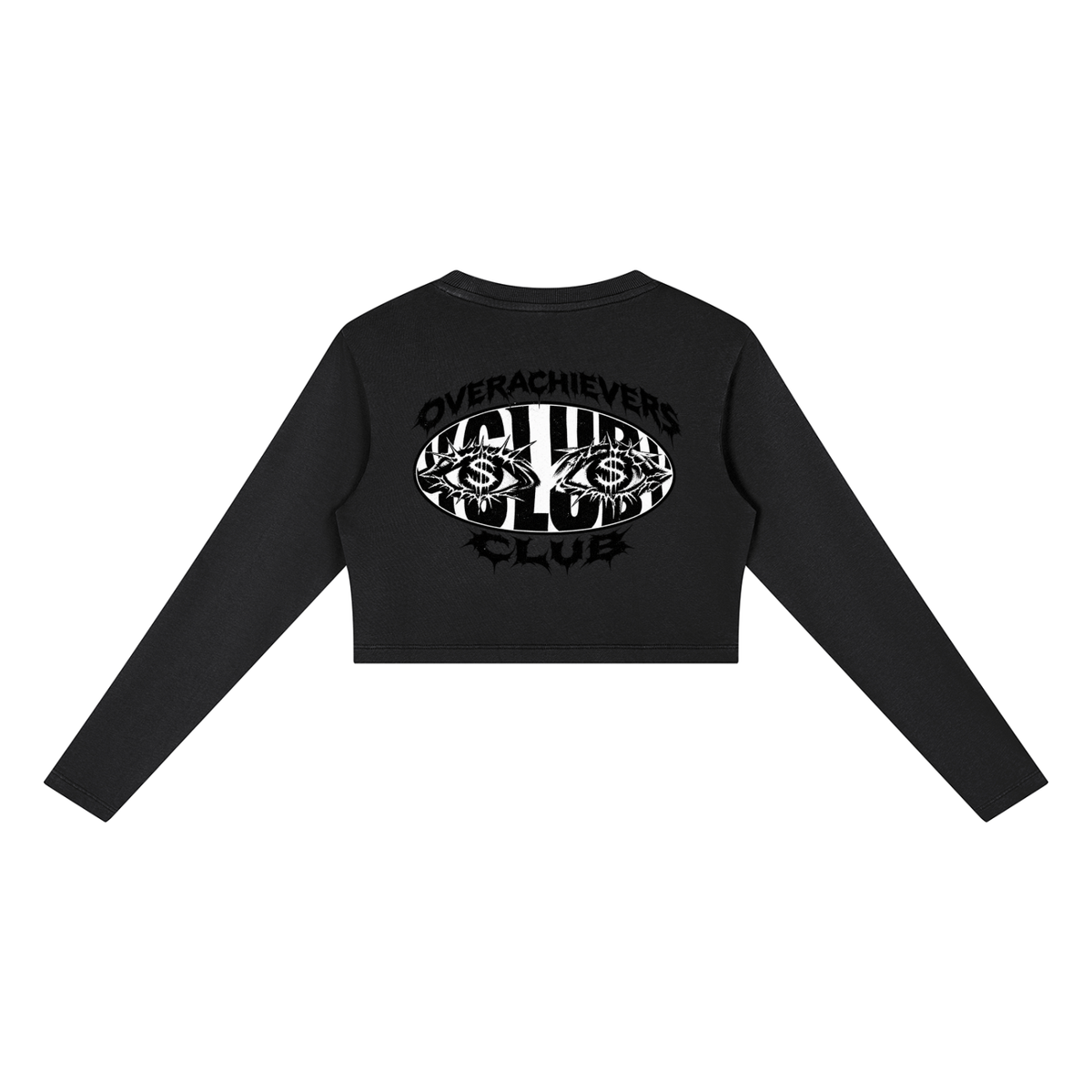 Overachievers Club' Women's Mineral Wash Crop Sweatshirt