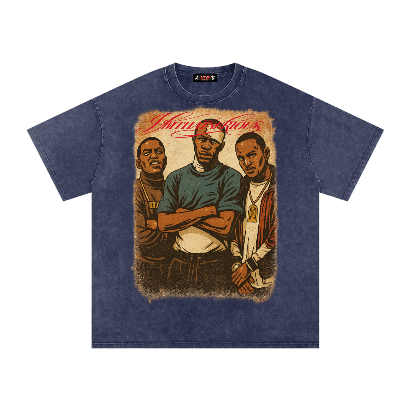 Snow Washed Oversized Cotton T-Shirt