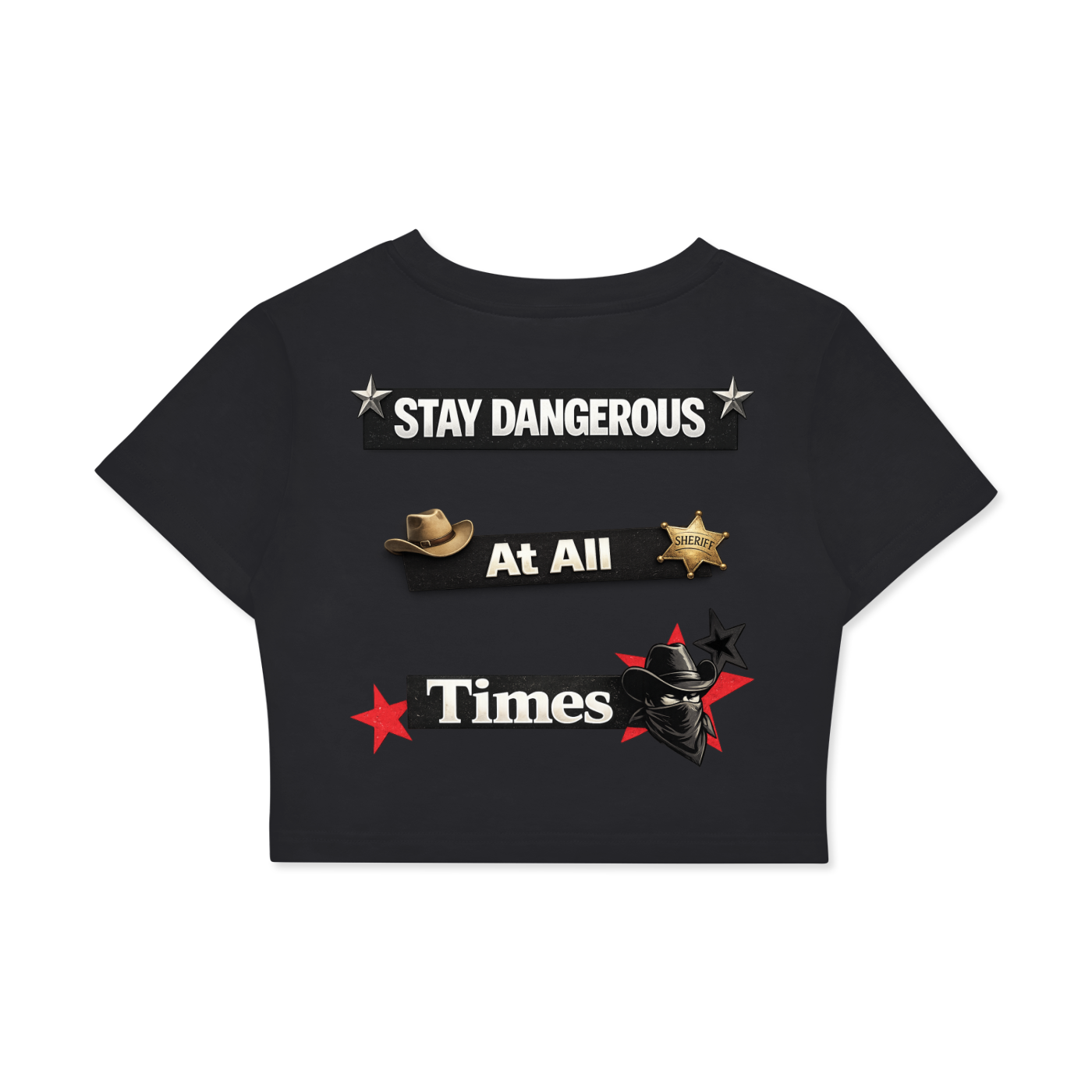 Fitted Crop Cotton T-Shirt