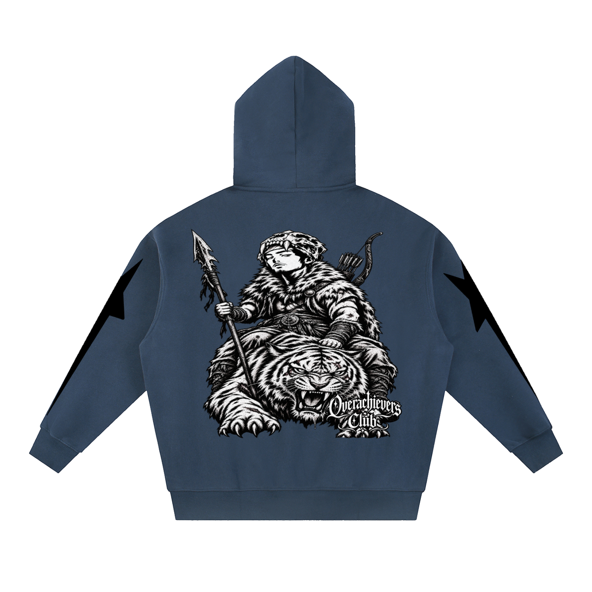 Overachievers Club' Oversized Fleece Boxy Hoodie, Sweatshirt, Sweatpant & Shorts Fit