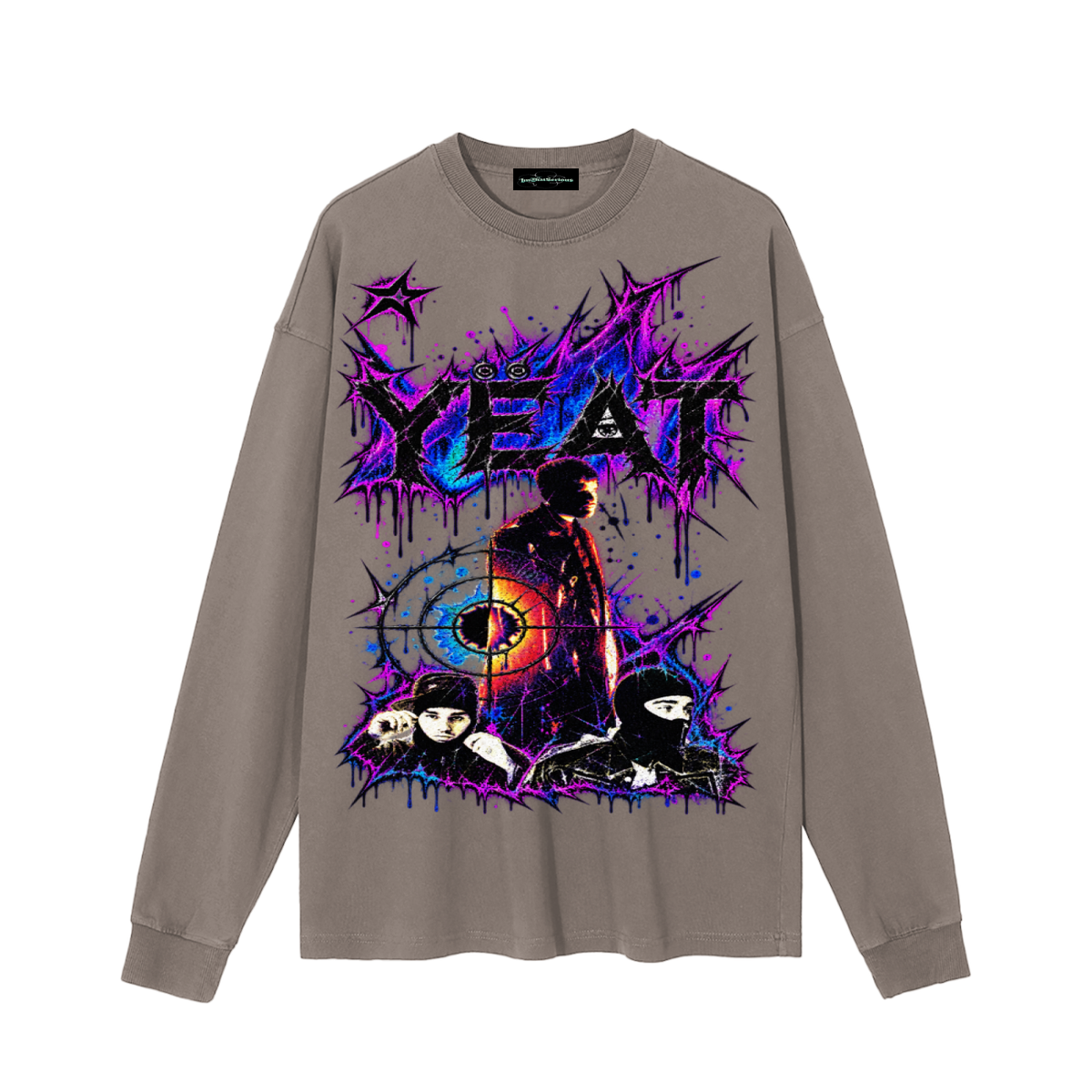 Yeat' Vintage Washed Long Sleeve T-Shirt