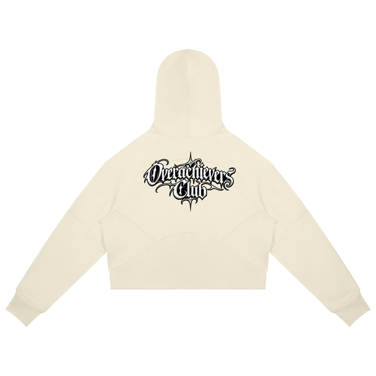Overachievers Club' Cropped Zip-Through Hoodie & Sweatpants