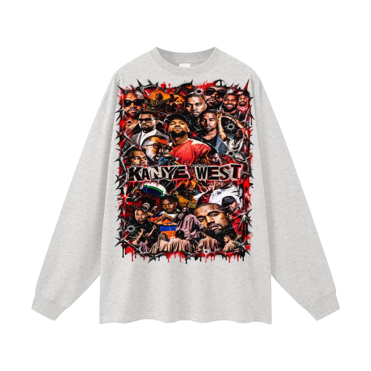 Kanye' Oversized Long Sleeve T-Shirt