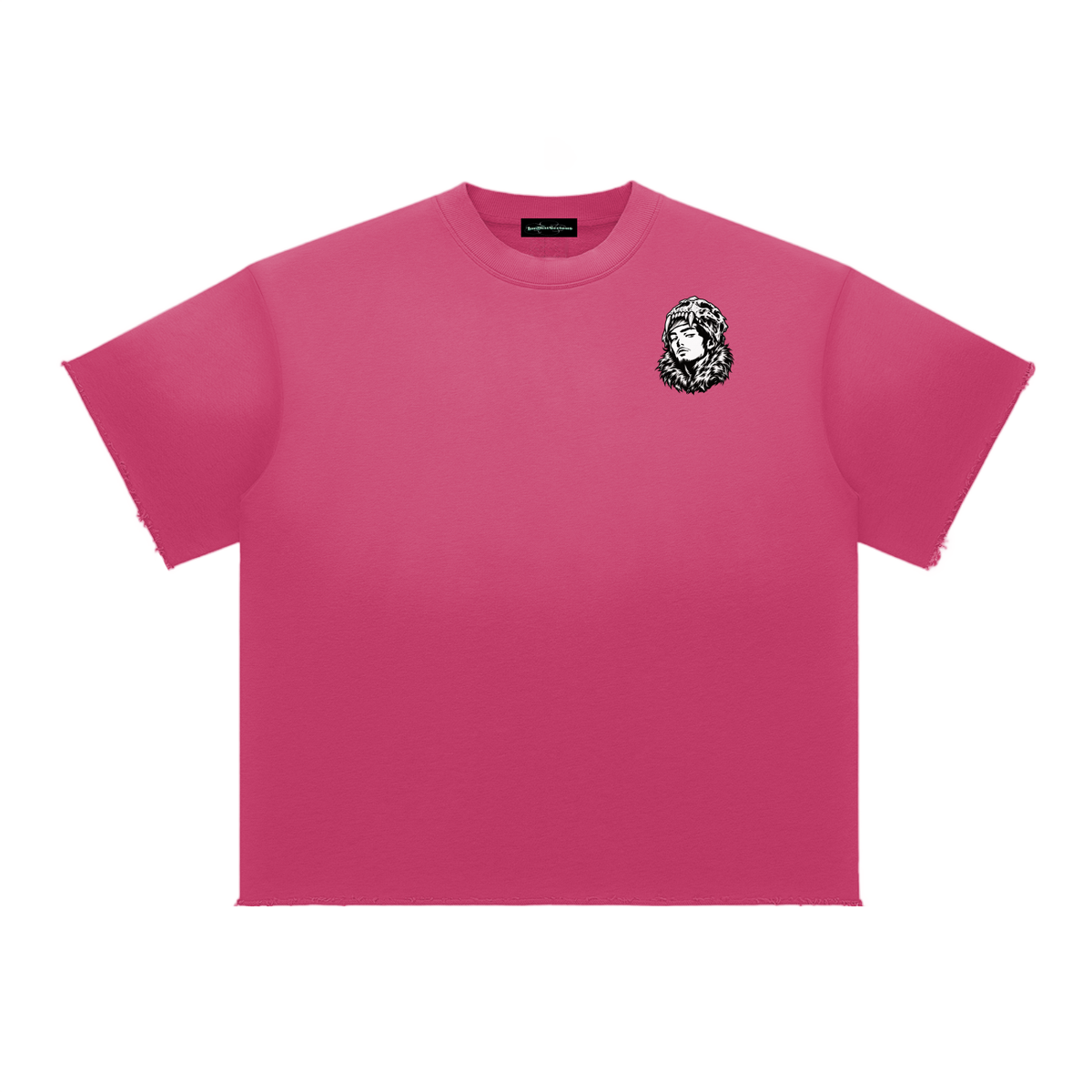 Overachievers Club' Sun Fade Raw Edge T-Shirt & Shorts
