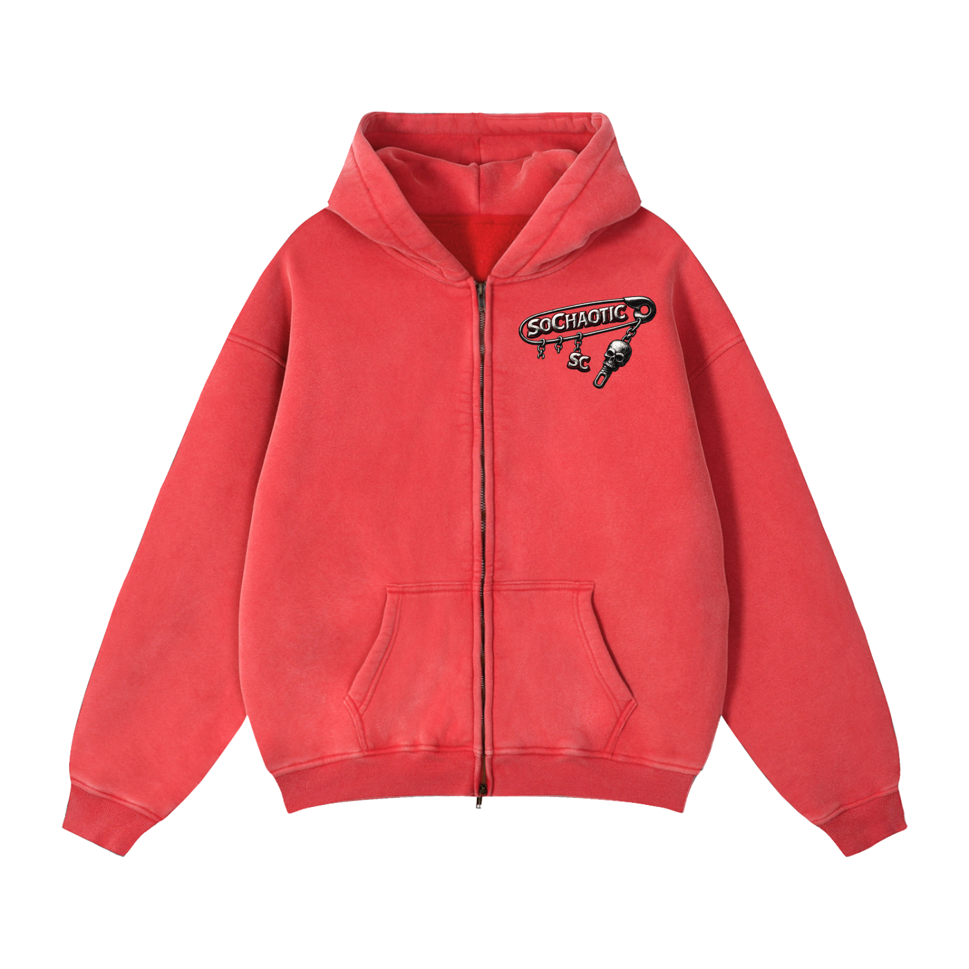 SoChaotic' Zip Fleece Hoodie