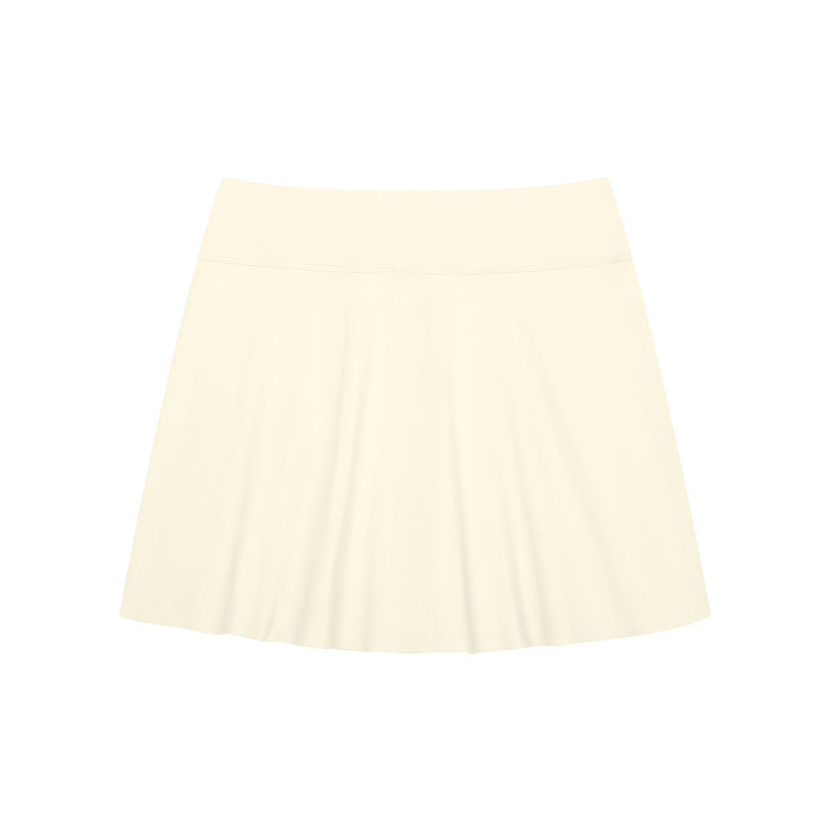 Women's A-Line Contrast Panel Slit Skirt & Polo T-Shirt