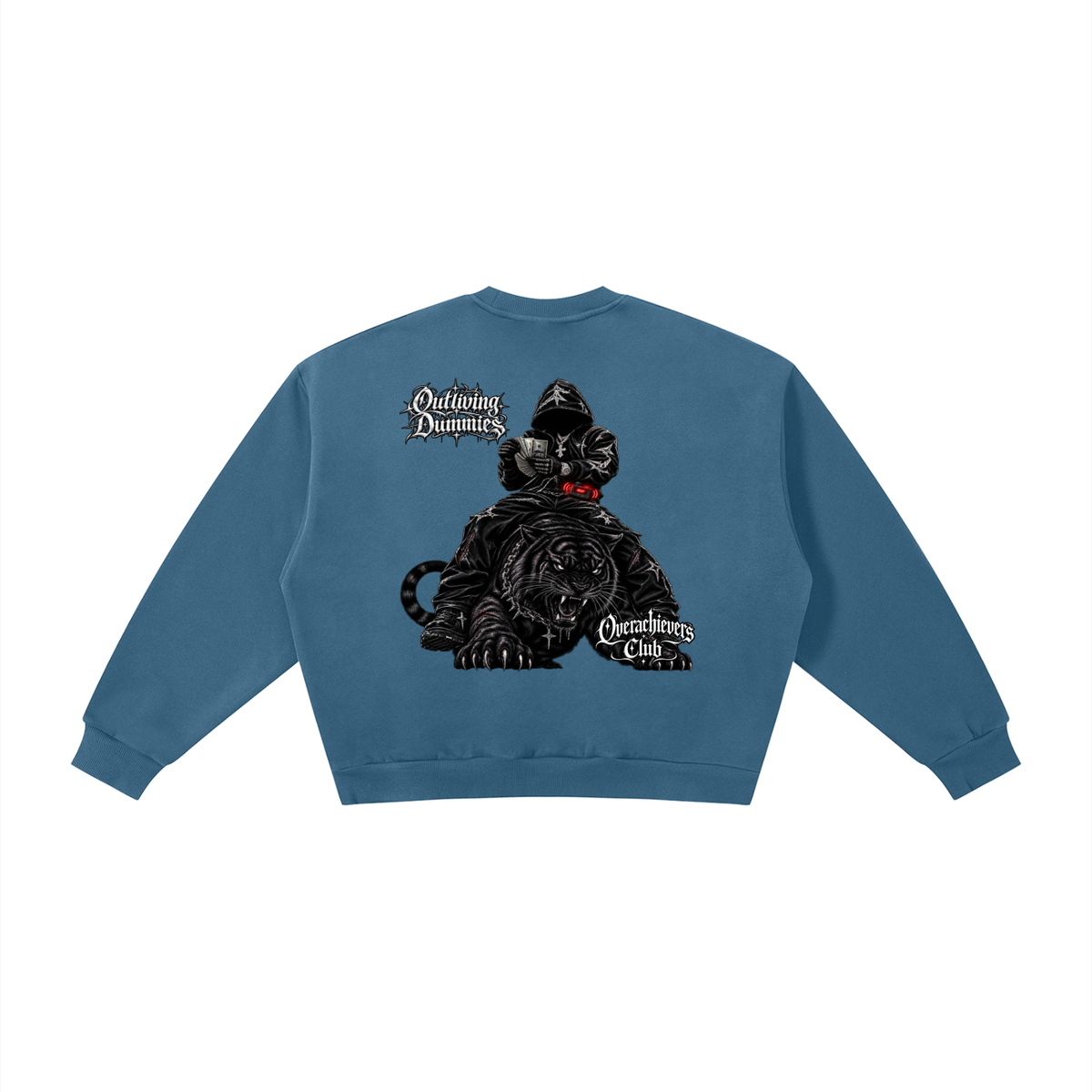 Overachievers Club' Oversized Boxy Fleece Hoodie, Sweatshirt, Sweatpant & Shorts Fit