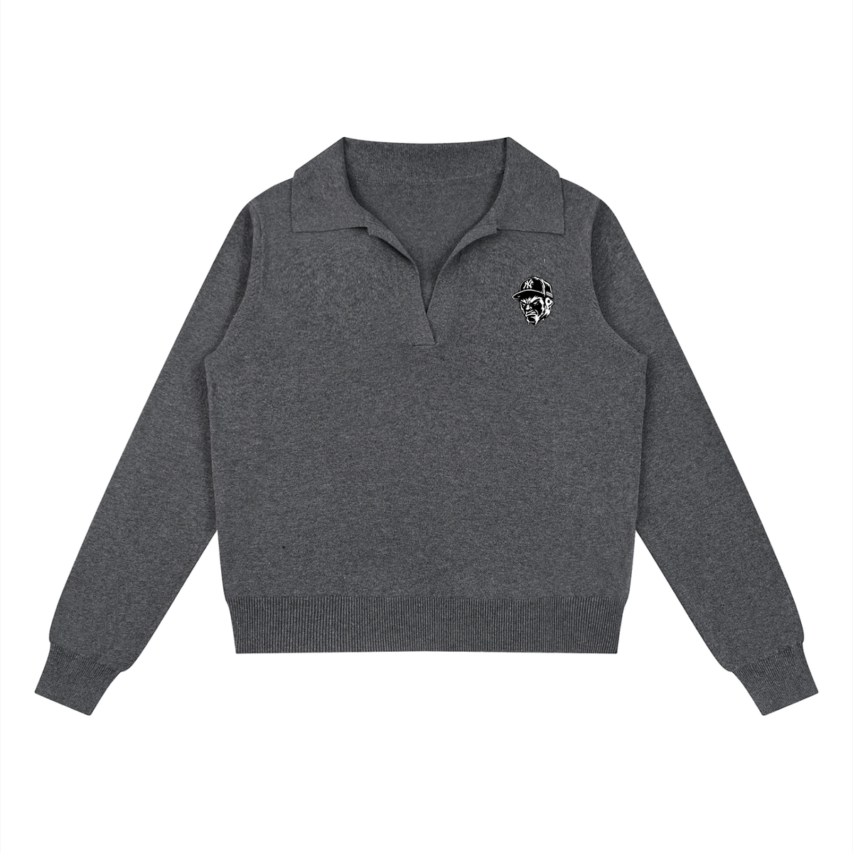 Serious1' Women’s Collared Pullover Knit Sweater