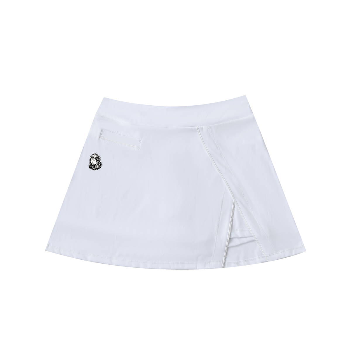 Overachievers Club' V-Neck Lapel Crop Top & Skirt