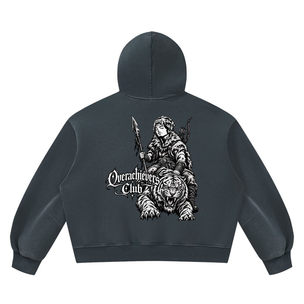 Overachievers Club' Vintage Wash Boxy Fleece Hoodie & Sweatpant