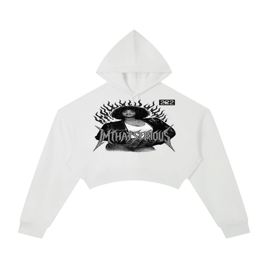 Whitney Houston' Cropped Hoodie & Sweatpant Tracksuit