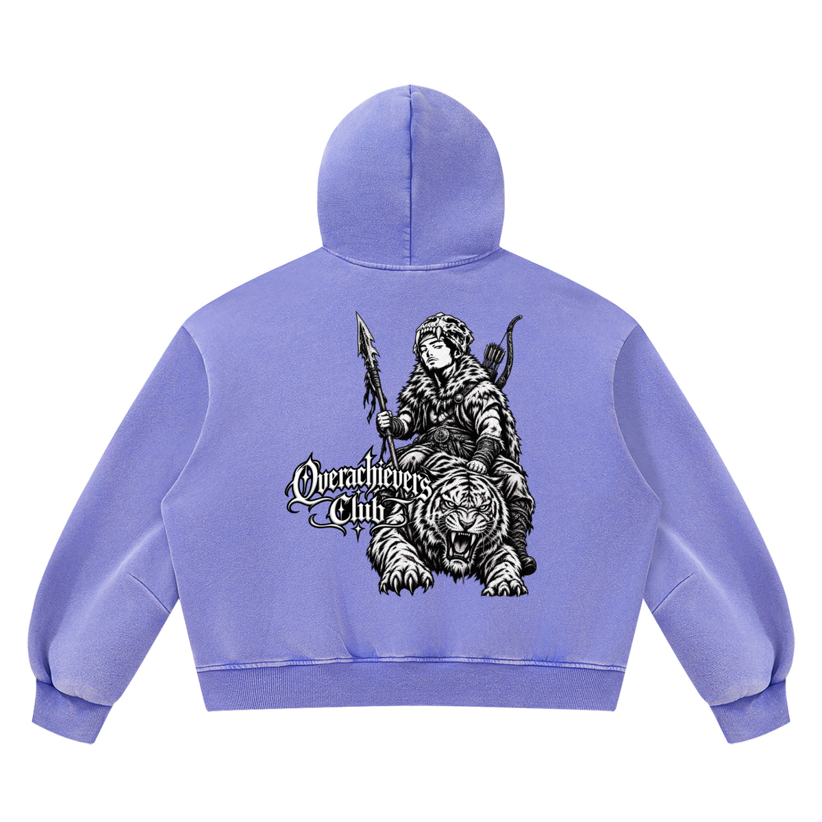 Overachievers Club' Vintage Wash Boxy Fleece Hoodie & Sweatpant