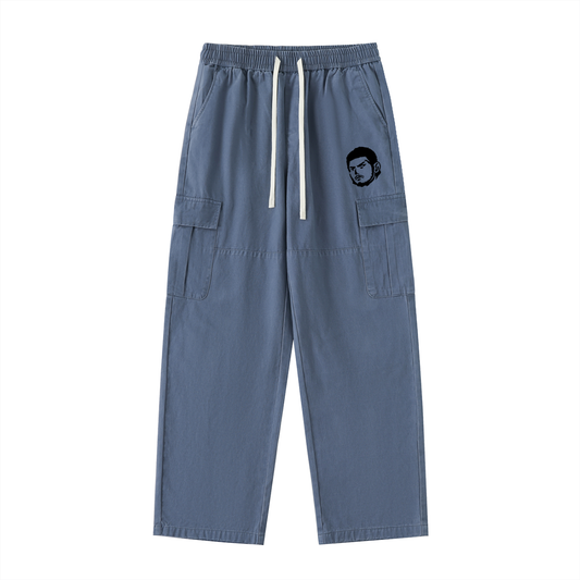 Drawstring Waist Cargo Pants