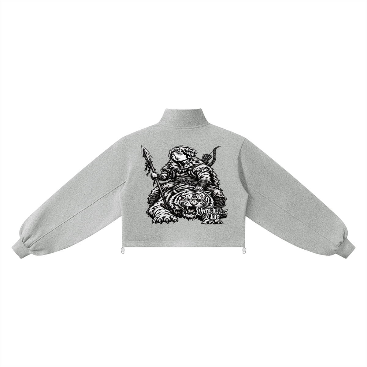 Overachievers Club' Women’s Mock-Neck Quarter-Zip Sweatshirt & Shorts