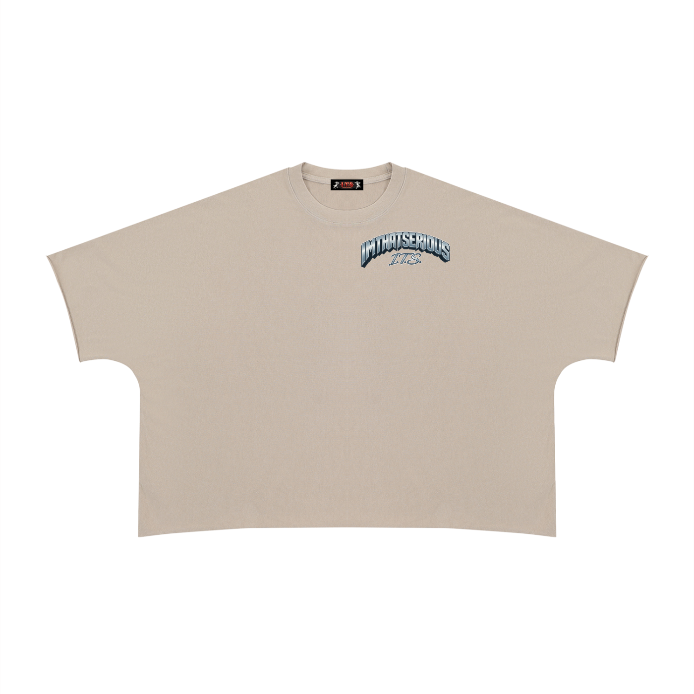 Unisex Heavyweight Boxy Raw Edge T-Shirt
