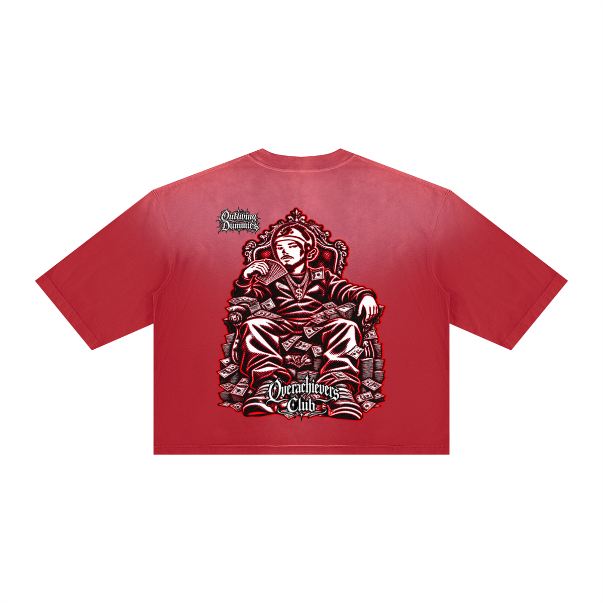 Overachievers Club' Vintage Wash Sunfade Boxy T-Shirt