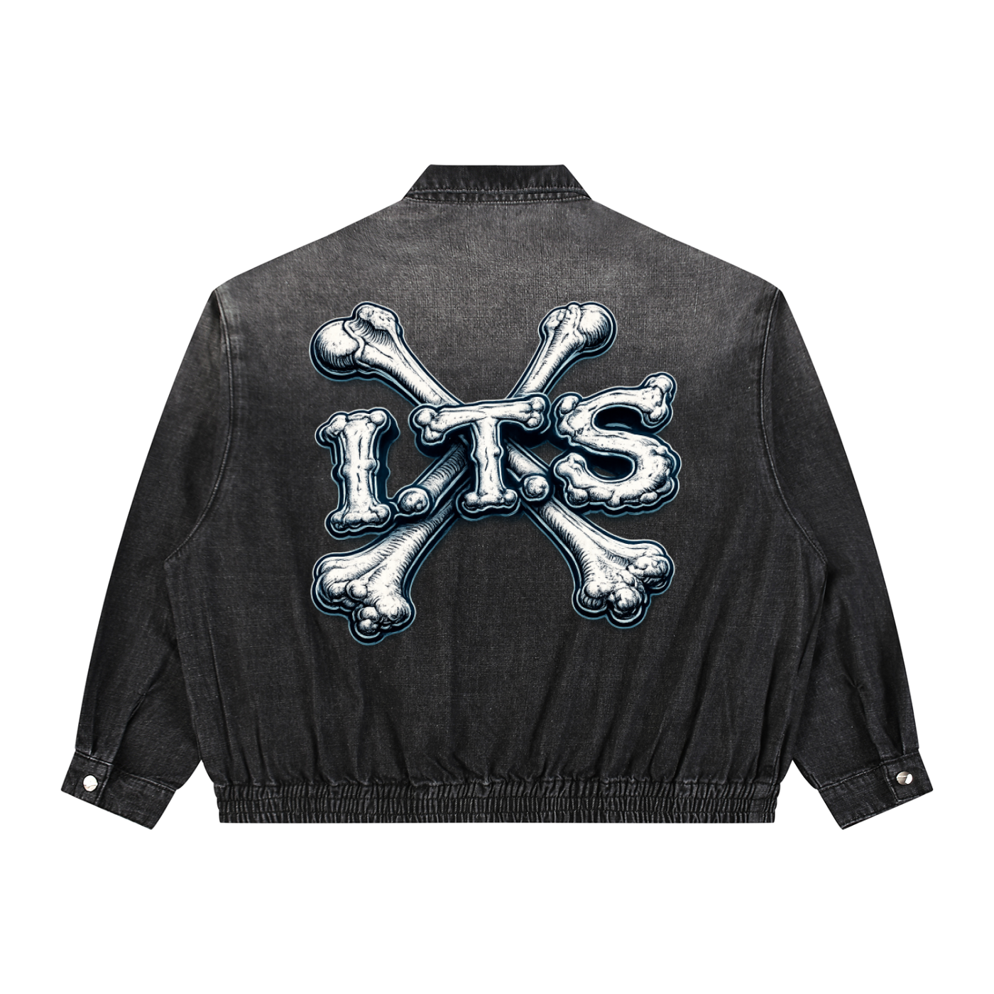 Bones' Vintage Wash Full-Zip Denim Jacket