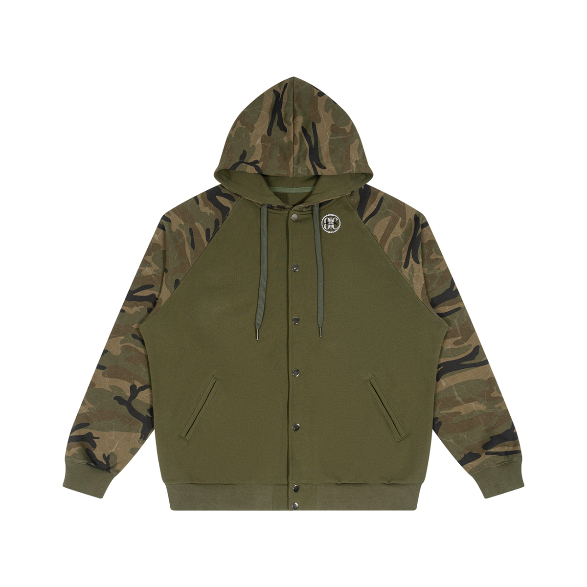 Camo-Splice Raglan Hoodie