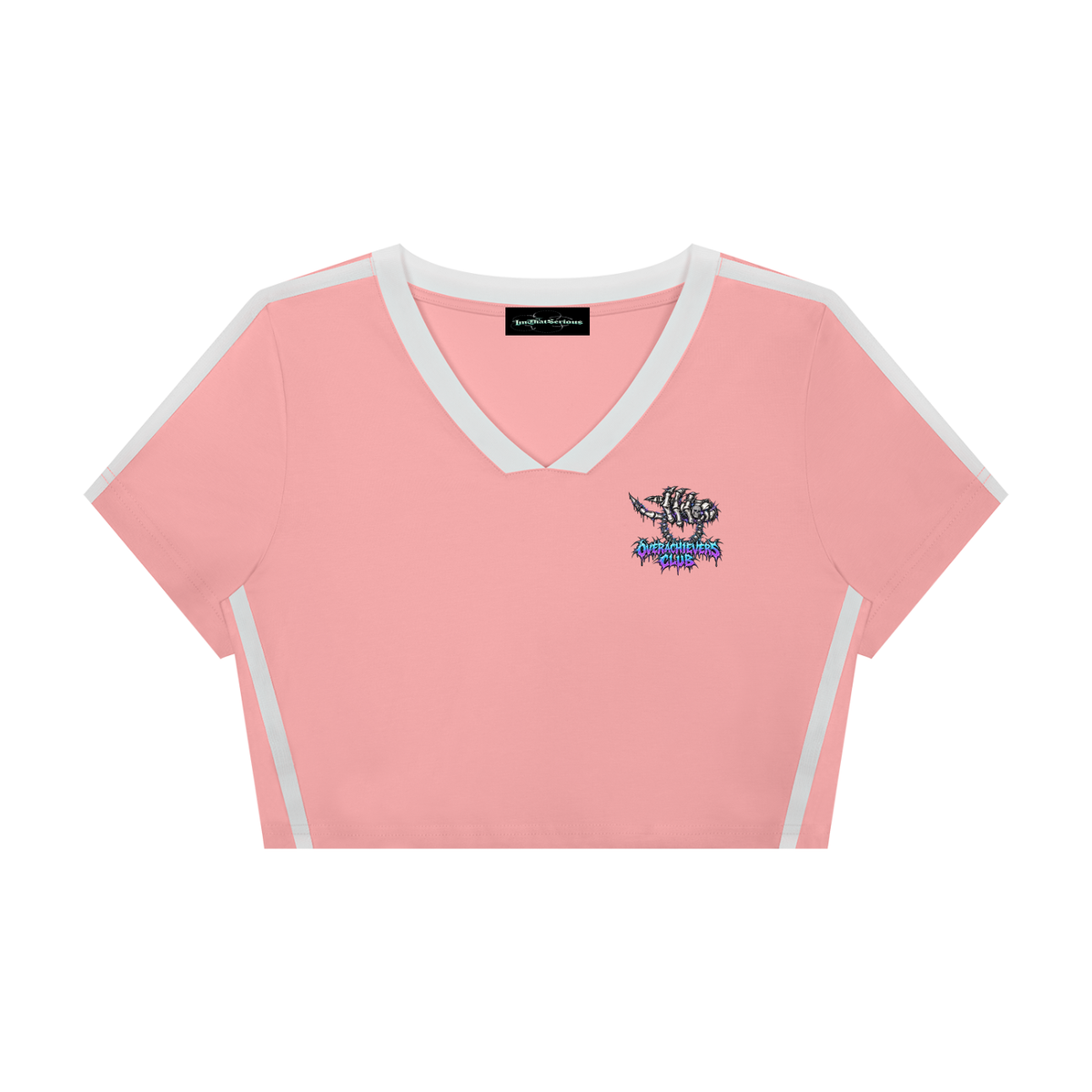 Overachievers Club' Women’s Slim Fit Color Block T-Shirt