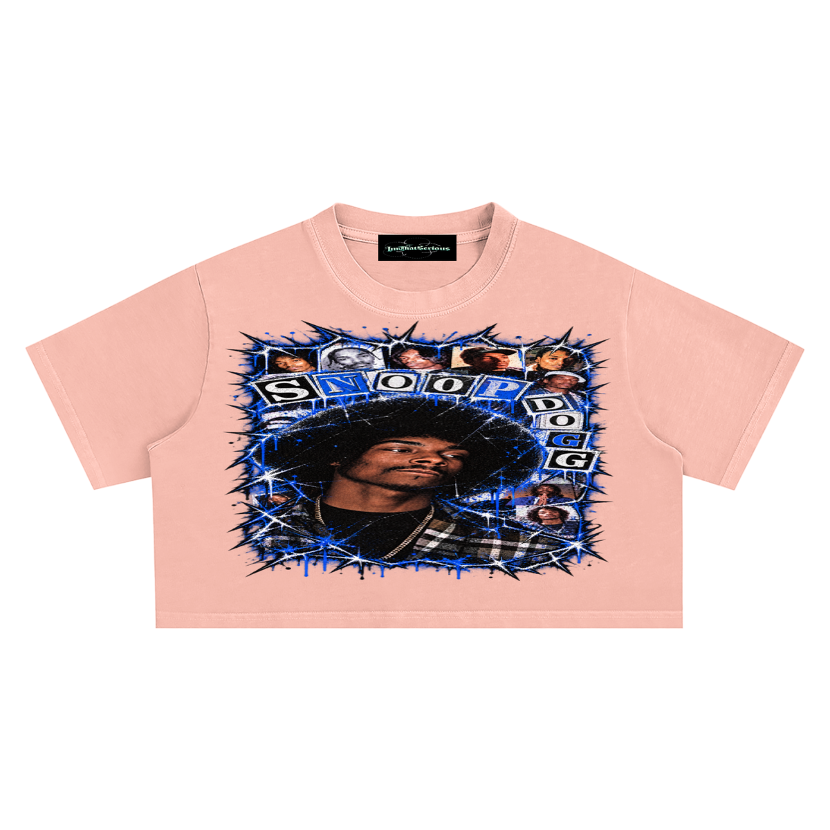 Snoop' Snow Washed Crop Top