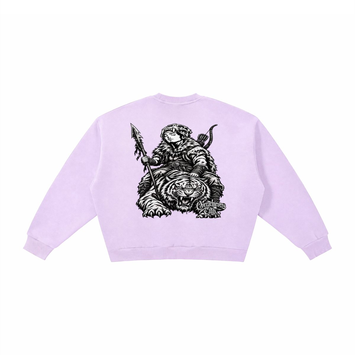 Overachievers Club' Oversized Fleece Boxy Hoodie, Sweatshirt, Sweatpant & Shorts Fit