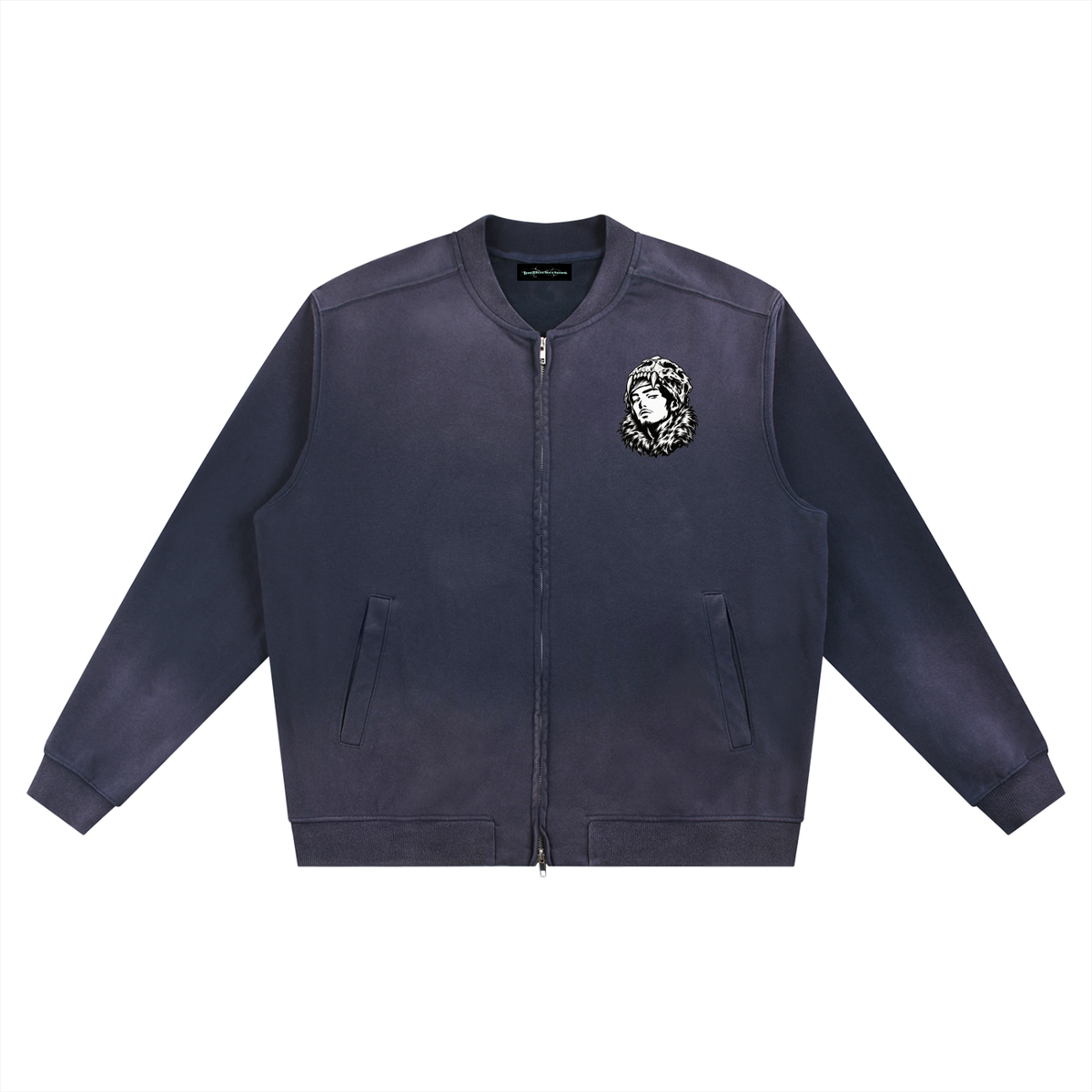 Overachievers Club' Sun Fade Baseball Jacket