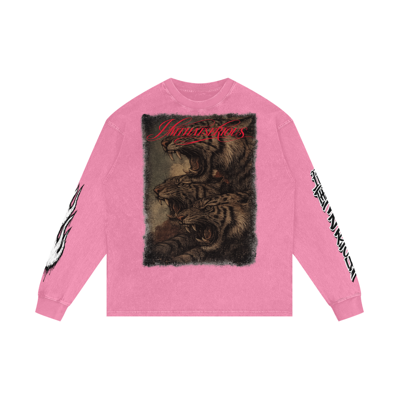 Acid Wash Oversize Long Sleeve T-Shirt
