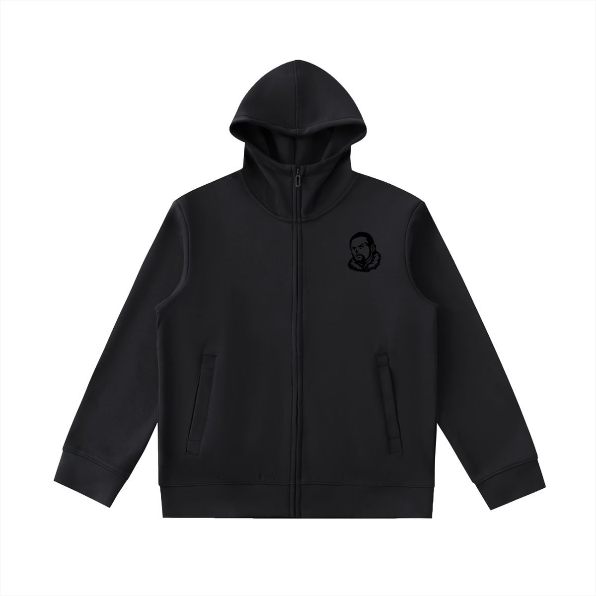 Overachievers Club' High Neck  Zip-Up Hoodie, Sweatpant & Sweatshirt Fit