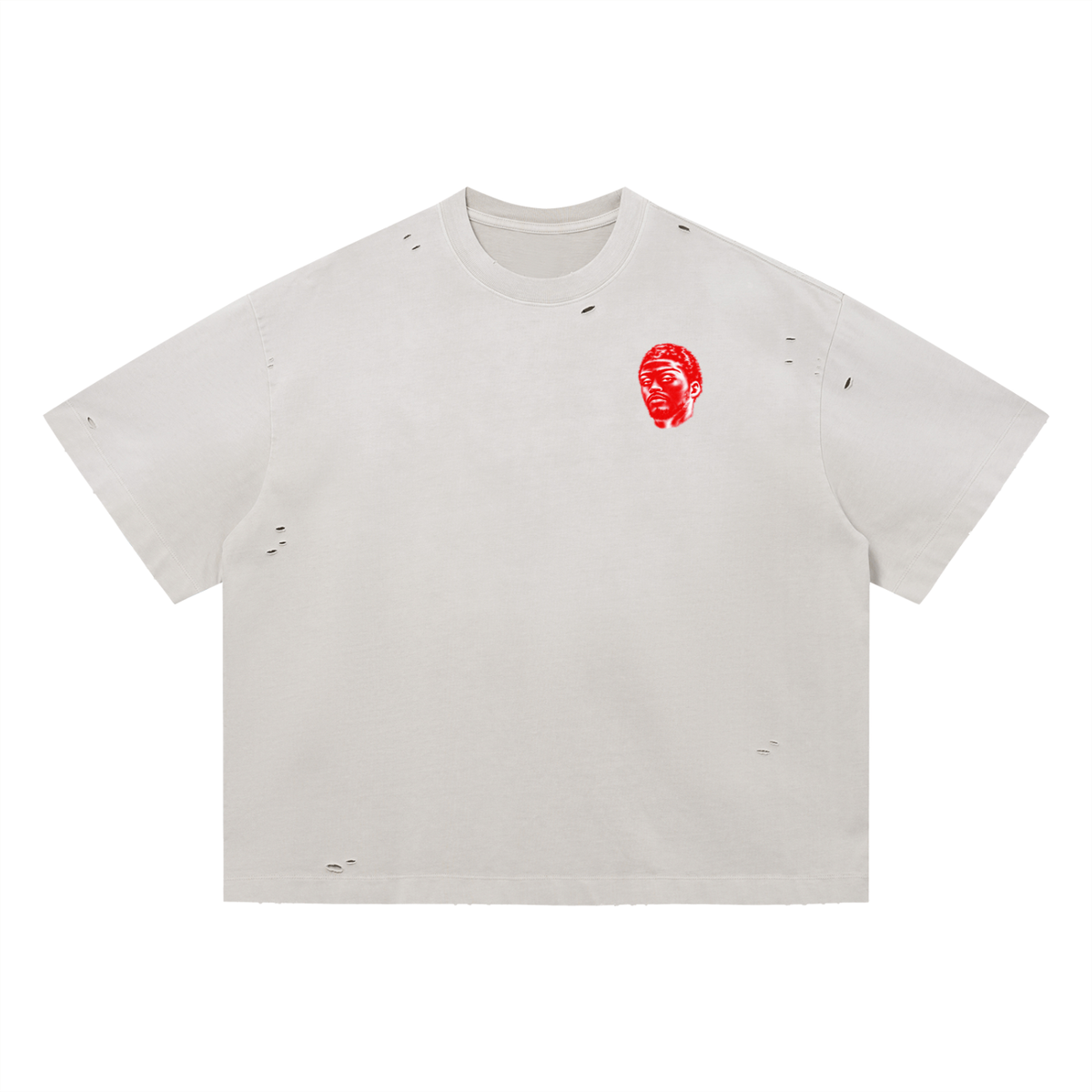 Overachievers Club' Sun Fade Distressed Shorts & T-Shirt