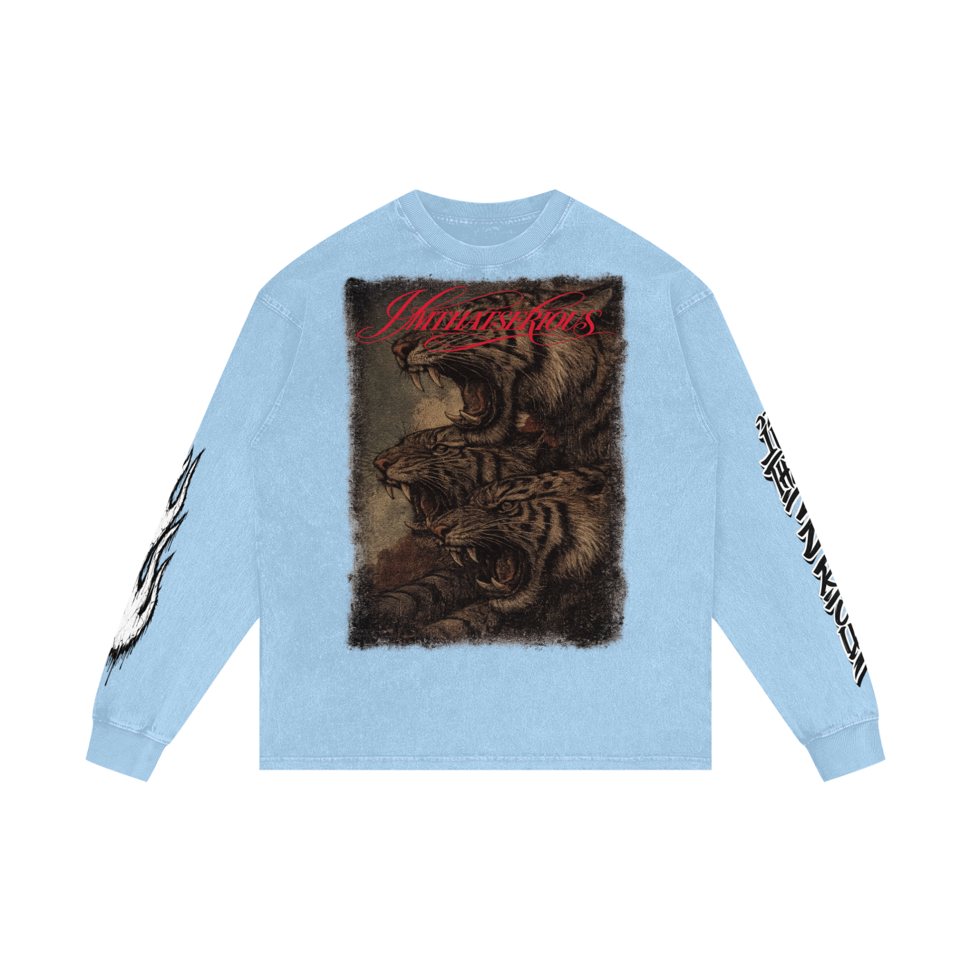 Acid Wash Oversize Long Sleeve T-Shirt