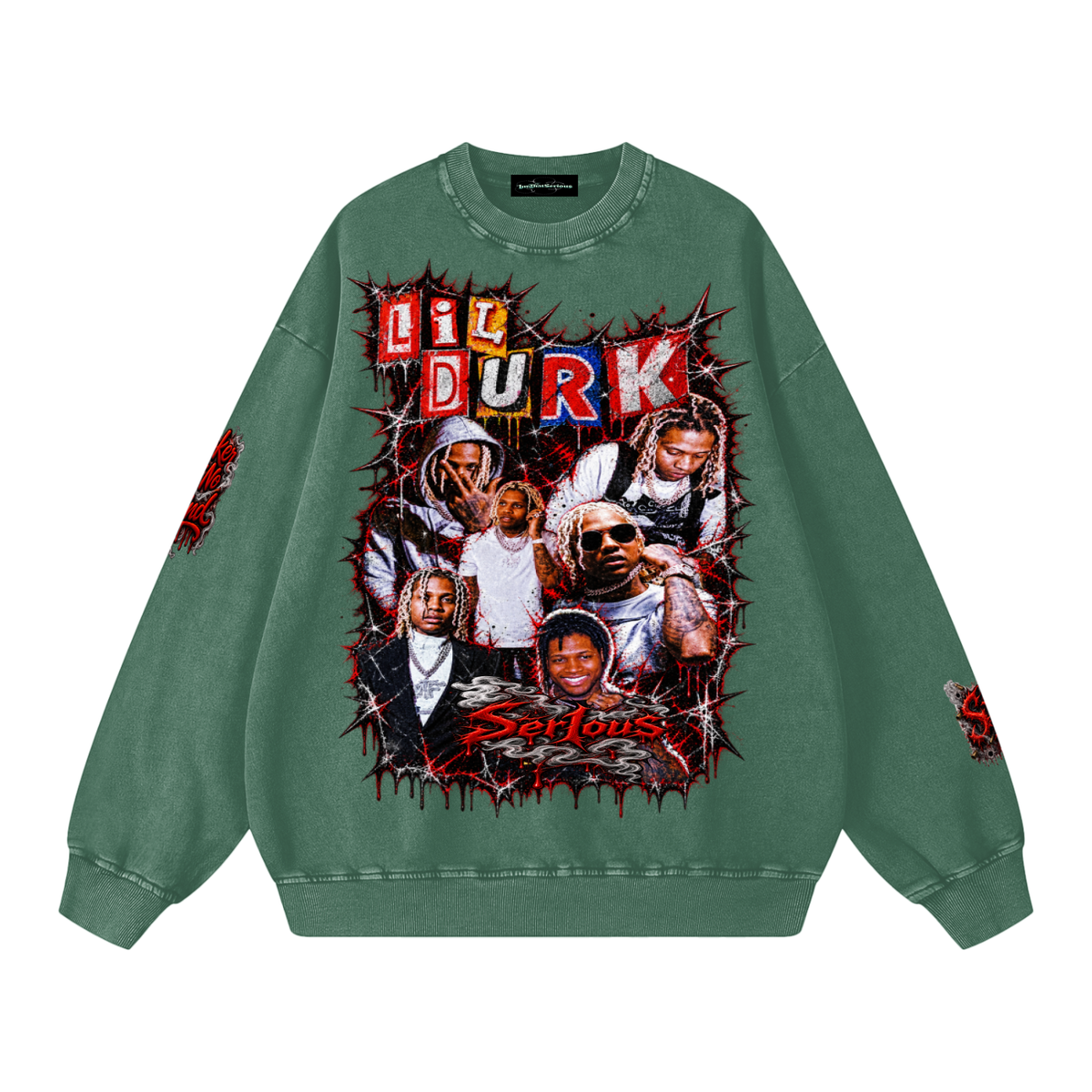 Durk' Snow Washed Oversized Sweatshirt