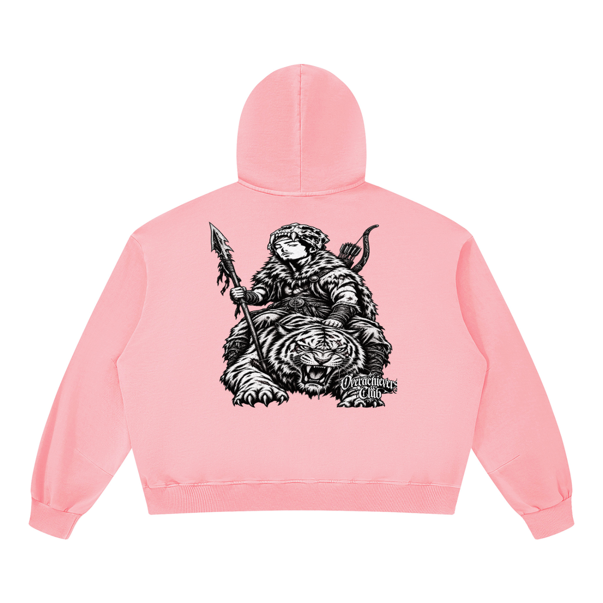 Overachievers Club' Boxy Vintage Washed Hoodie, Sweatpant & Sweatshirt Fit